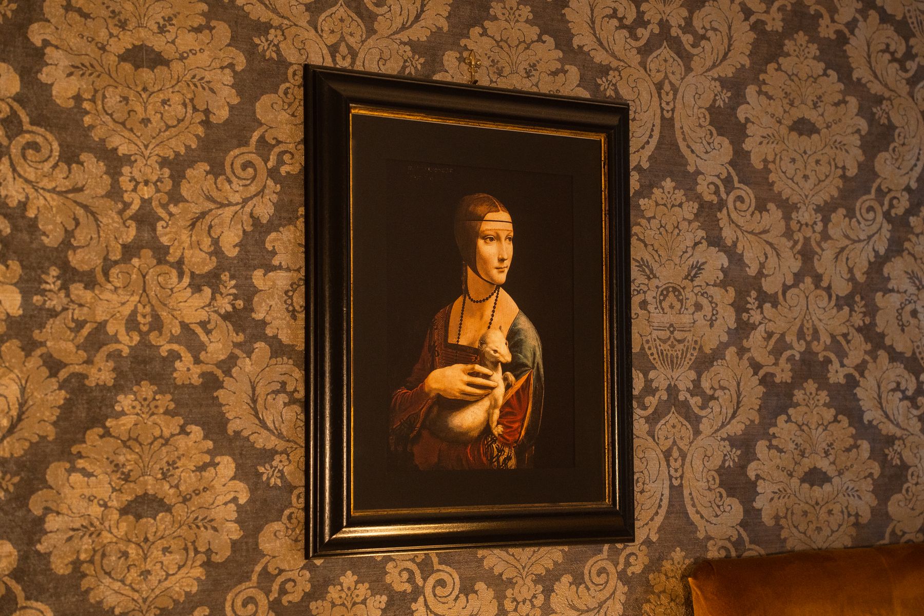 Camera Leonardo da Vinci — La dama con l'ermellino sulla parete