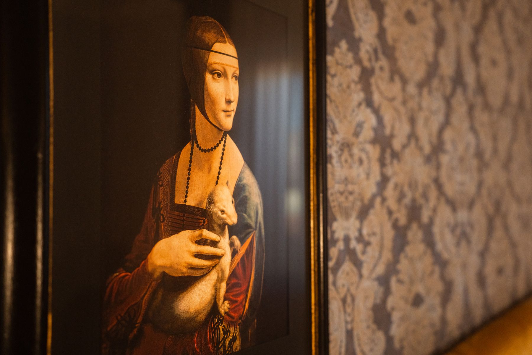 Camera Leonardo da Vinci — dettaglio del dipinto